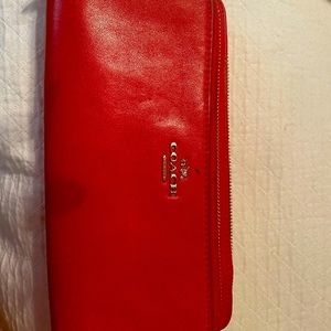 Red Coach Wallet